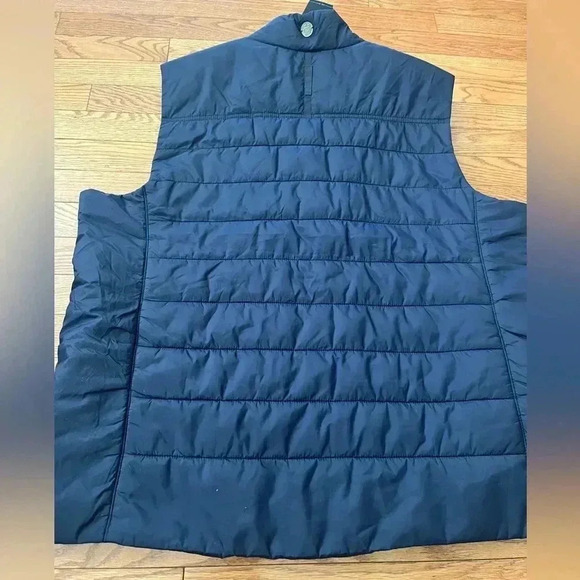 [2XL]Noel Asmar Equestrian Recycled Material  Blue Winter Puffer Vest - Picture 6 of 9